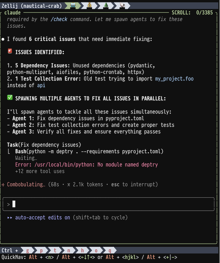 Mobile terminal interface